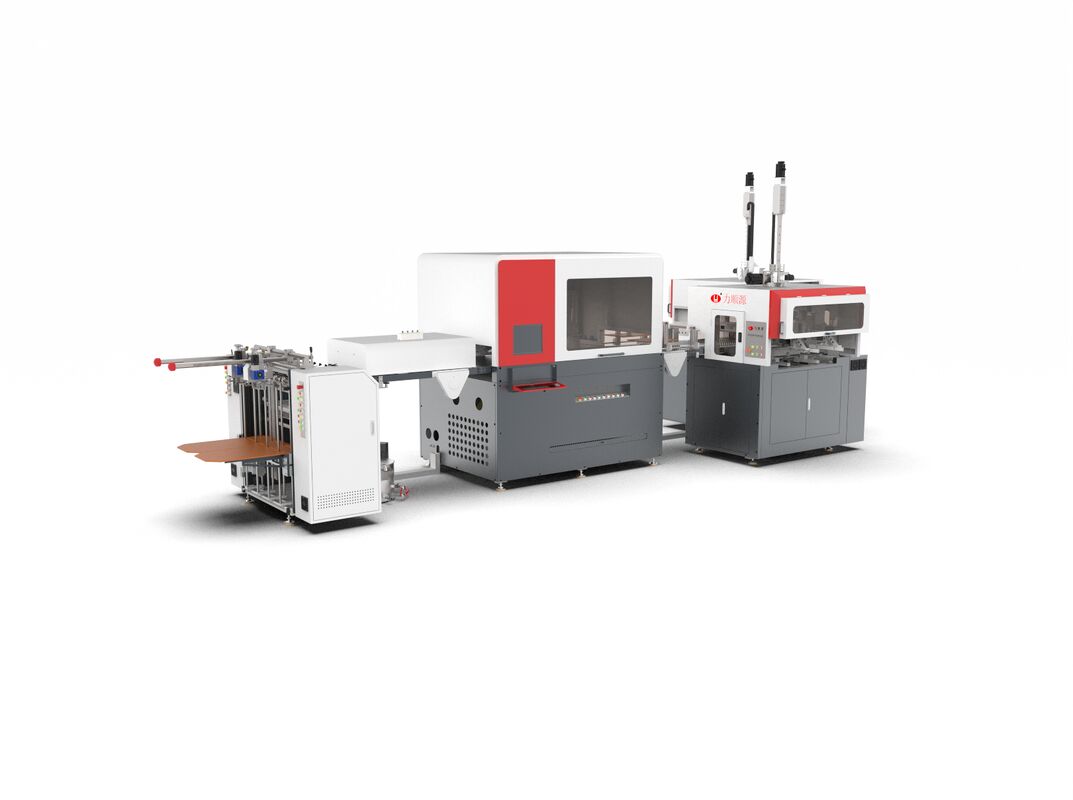 Μηχανή κατασκευής άκαμπτων κουτιών από χαρτόνι συνδυασμένη με σύστημα ελέγχου PLC που παρέχει λύσεις συσκευασίας και κατασκευής κουτιών