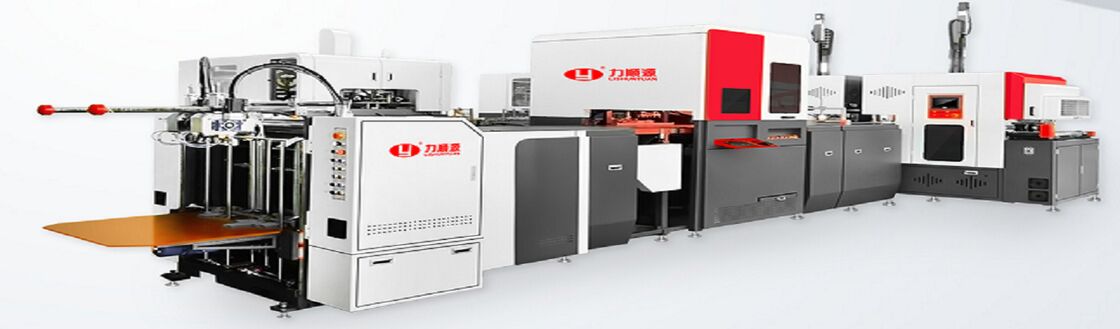 2 σε 1 έξυπνη αυτόματη μηχανή υψηλής ταχύτητας για την κατασκευή άκαμπτων κουτιών από χαρτόνι 50-52PCS/min