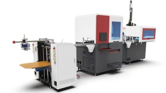 Μηχανή κατασκευής άκαμπτων κουτιών υψηλό ποσοστό παραγωγής 32 κομμάτια ανά λεπτό