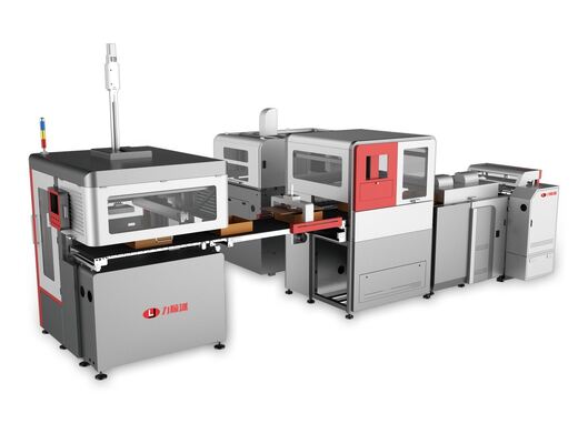 Υψηλής ταχύτητας έξυπνη γραμμή παραγωγής άκαμπτων κουτιών 20-30pcs/min