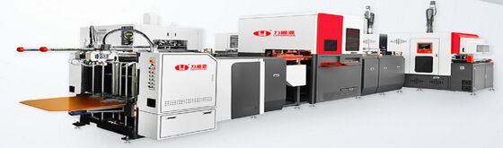 2 σε 1 έξυπνη αυτόματη μηχανή υψηλής ταχύτητας για την κατασκευή άκαμπτων κουτιών από χαρτόνι 50-52PCS/min